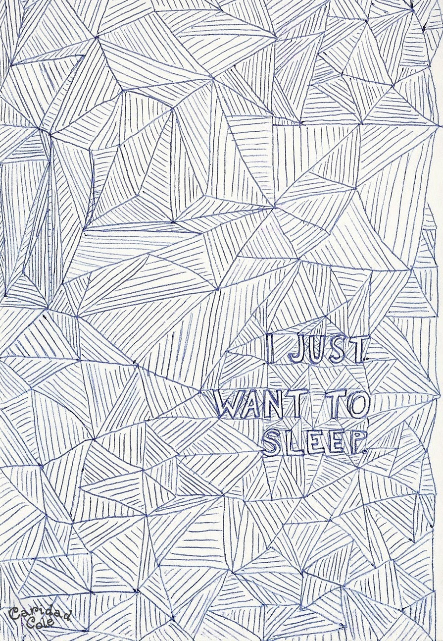 I Just Want to Sleep, 2011. ink