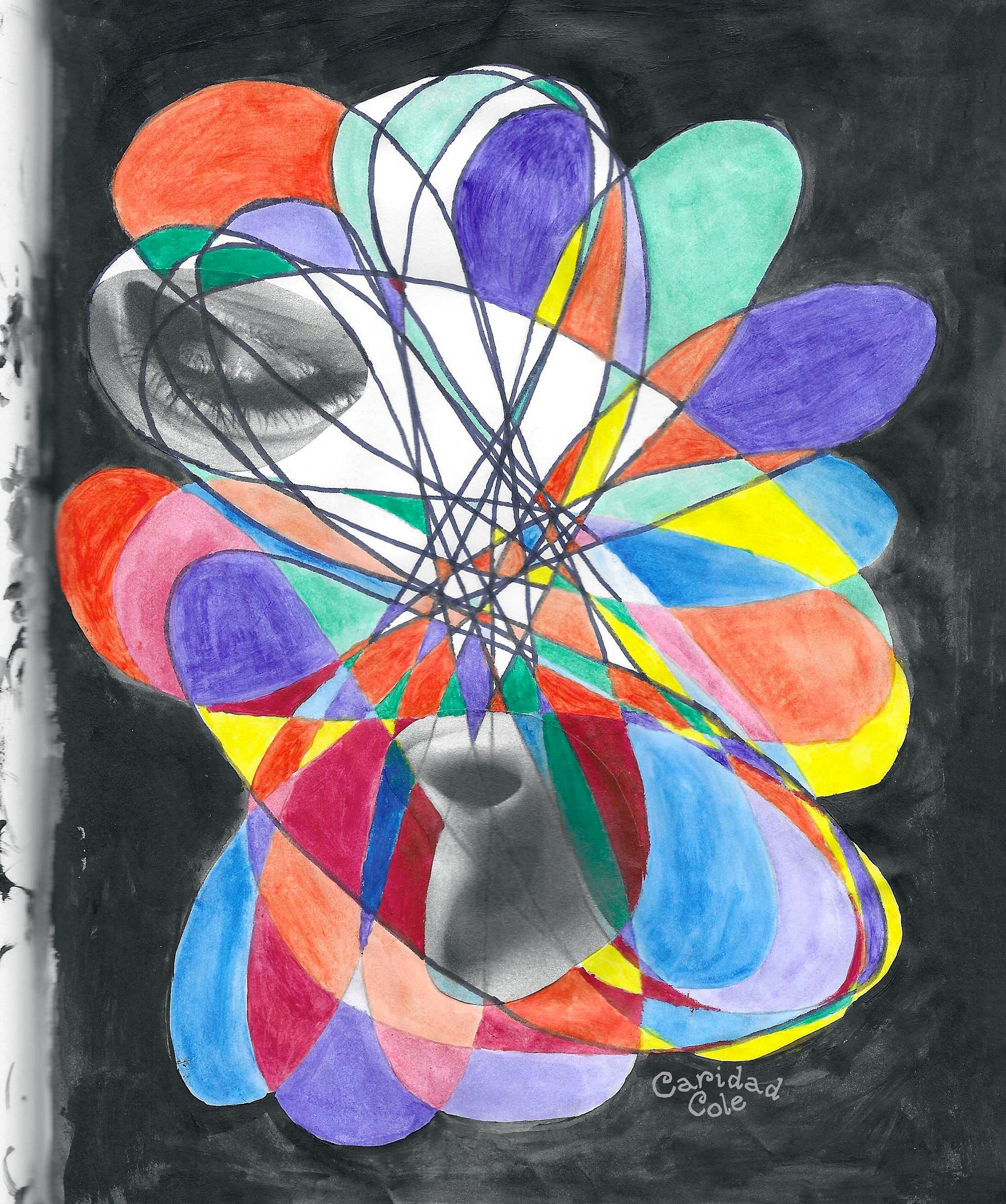 Another Headache, 2023. watercolor, marker, paper