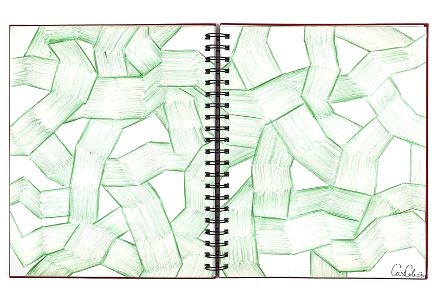 The Green Knot, 2011. ink