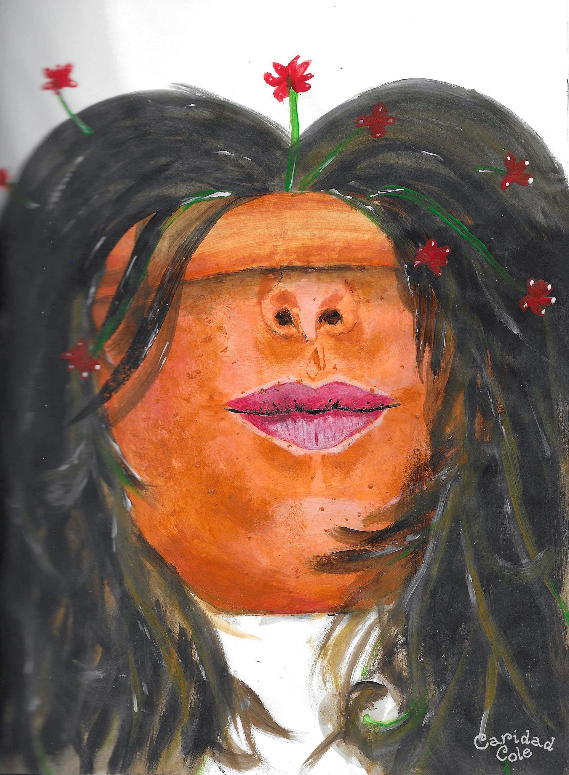 Self Portrait, 2019. acrylic paint