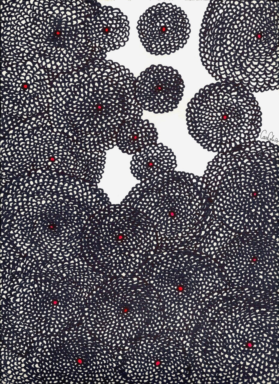 Virus 1, 2009. marker, watercolor