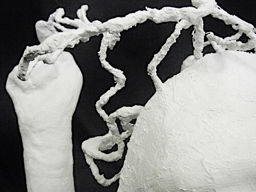 Mind the Gap (detail), 2010. plaster, wire, wood