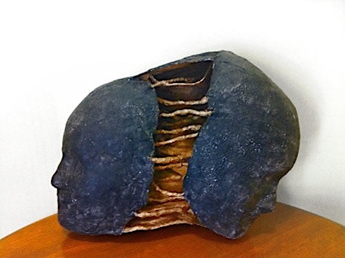 Strangers, 2013. plaster, wire, acrylic paint