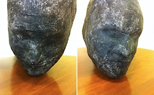 Strangers (detail), 2013. plaster, wire, acrylic paint