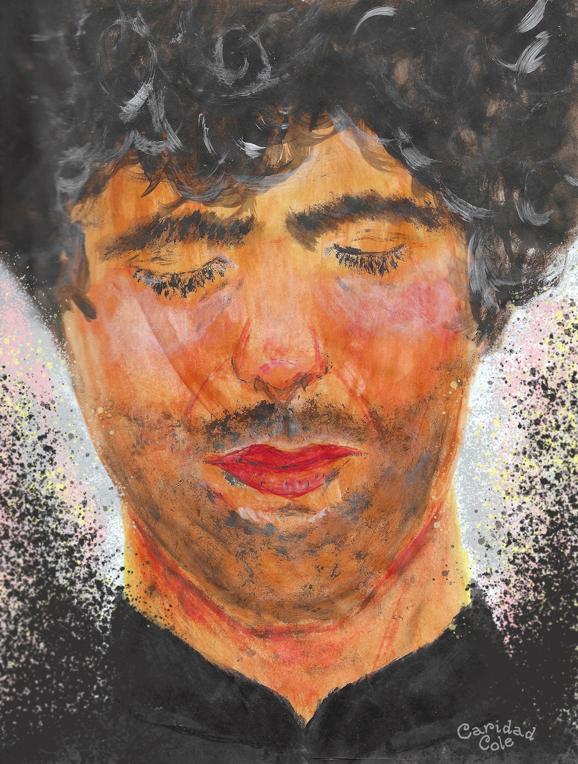 He's Rising, 2020. acrylic paint