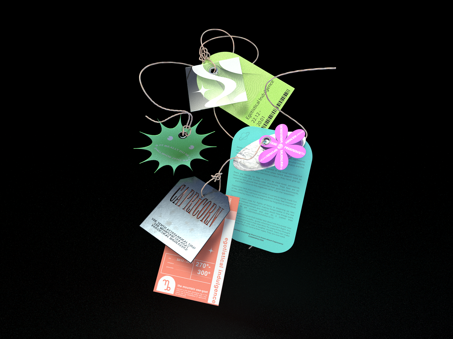 johnny liang design - egotistic indulgence art project graphic design 3d