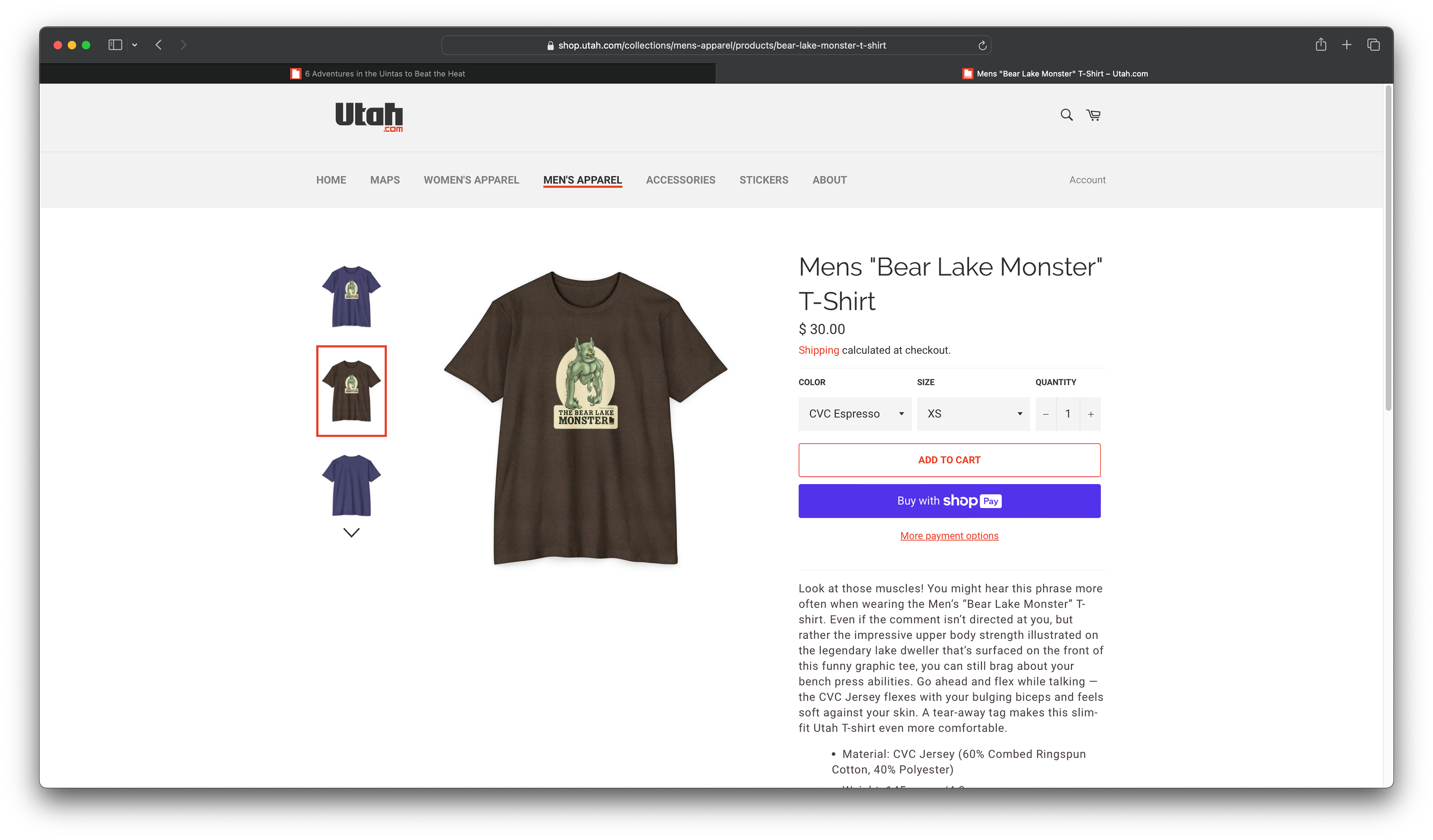 Haha, I Designed and Illustrated this Bear Lake Monster Shirt!