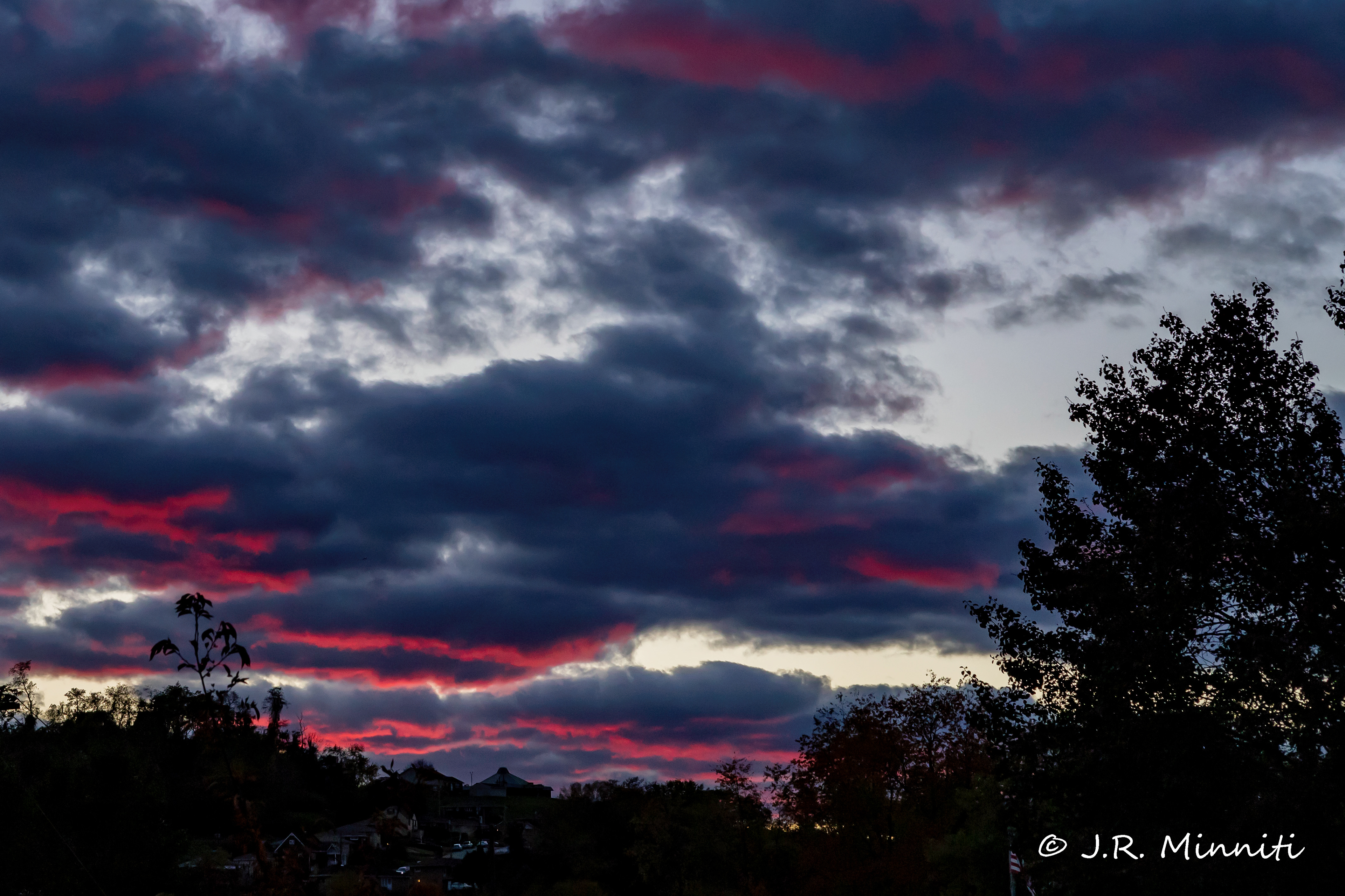 Red Clouds at Night