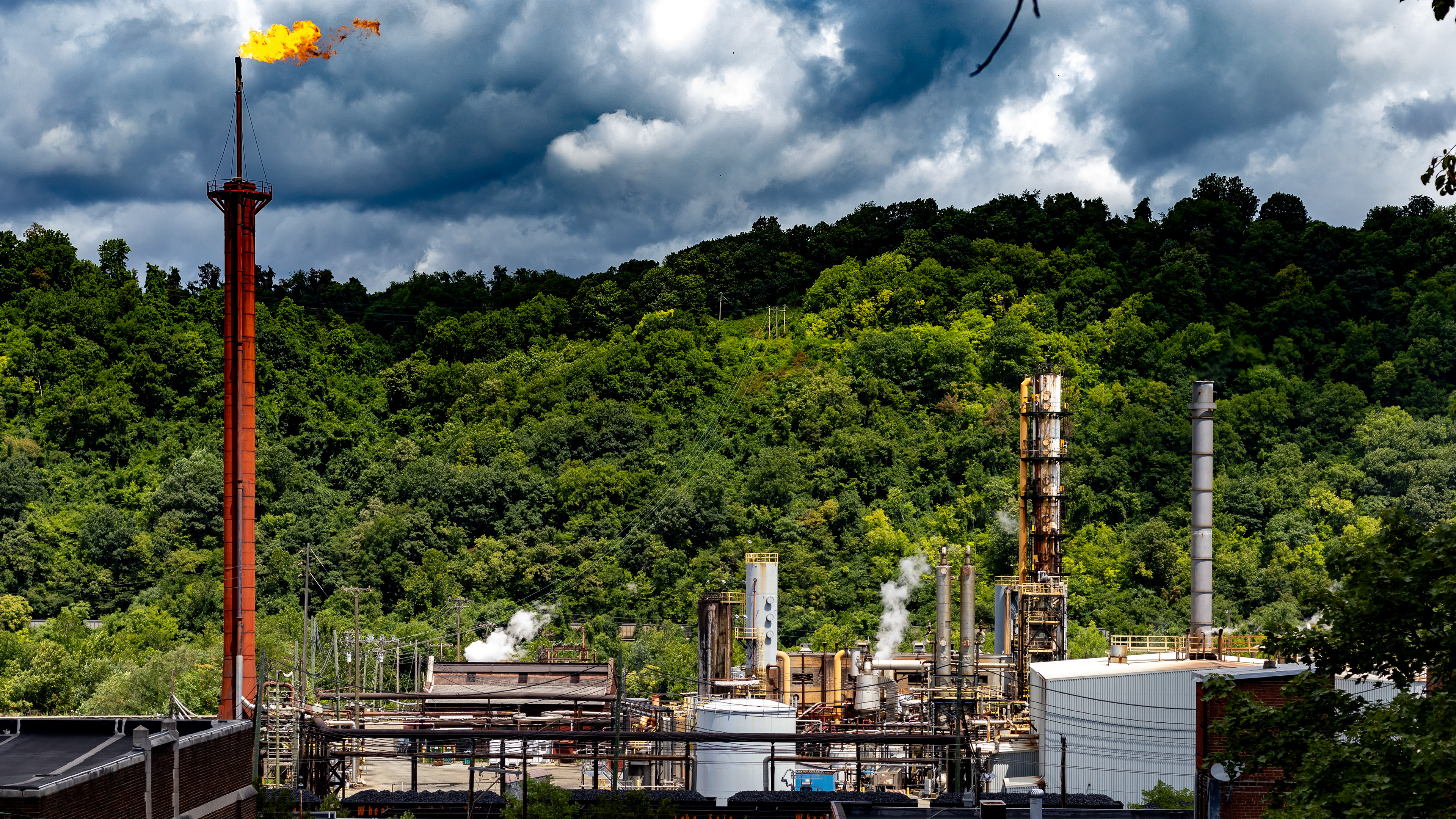 Coke Plant and Flame