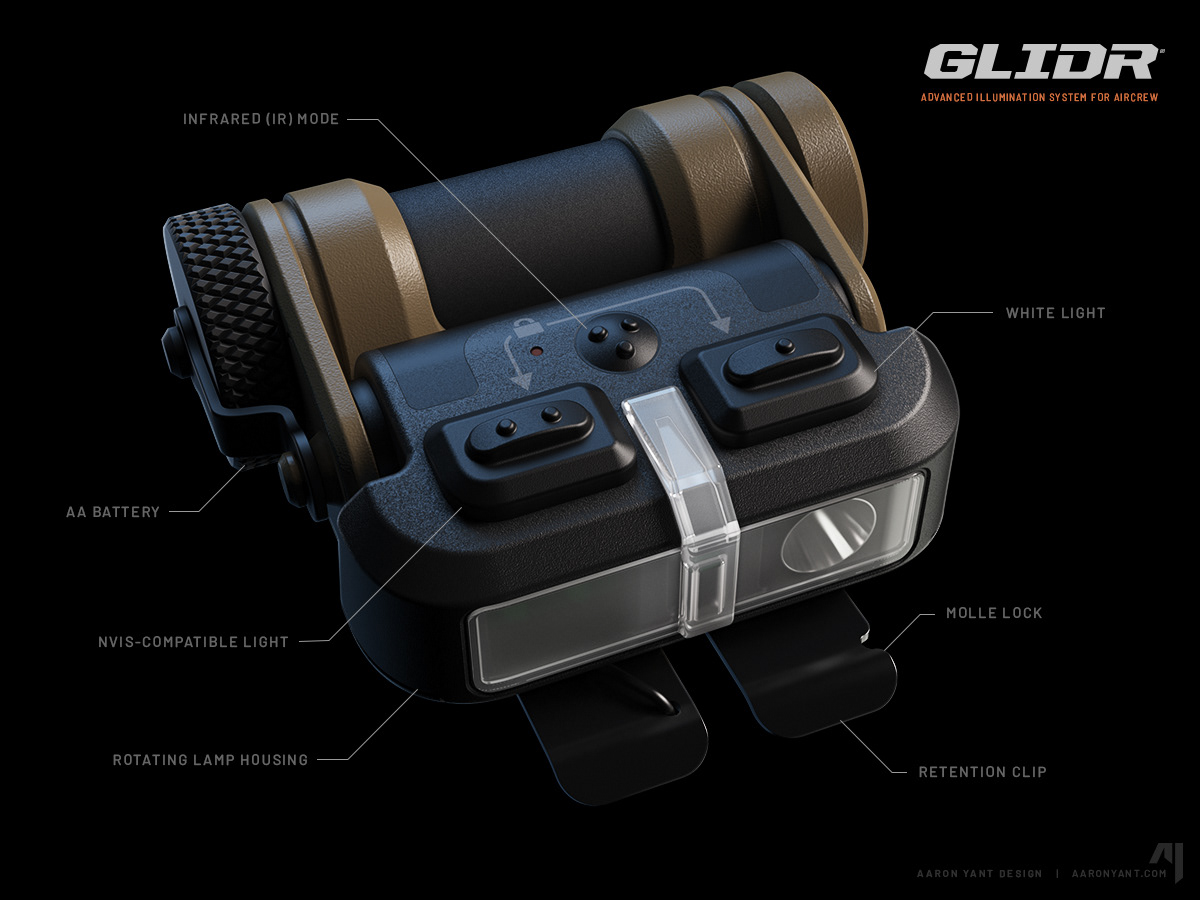 GLIDR Tactical Flashlight features