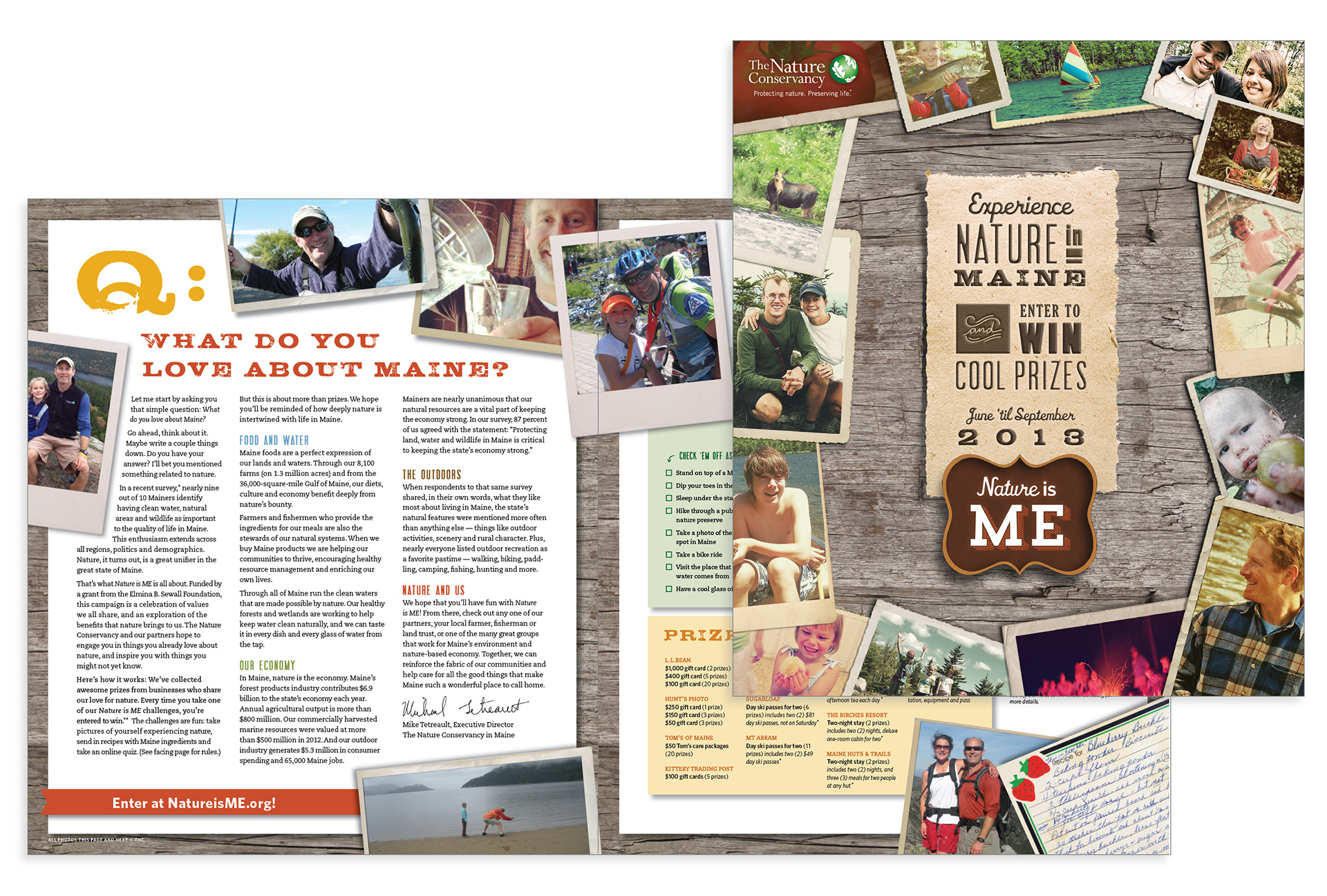 Booklet Newspaper Ad / The Nature Conservancy in Maine / McCabe, Duval & Associates
