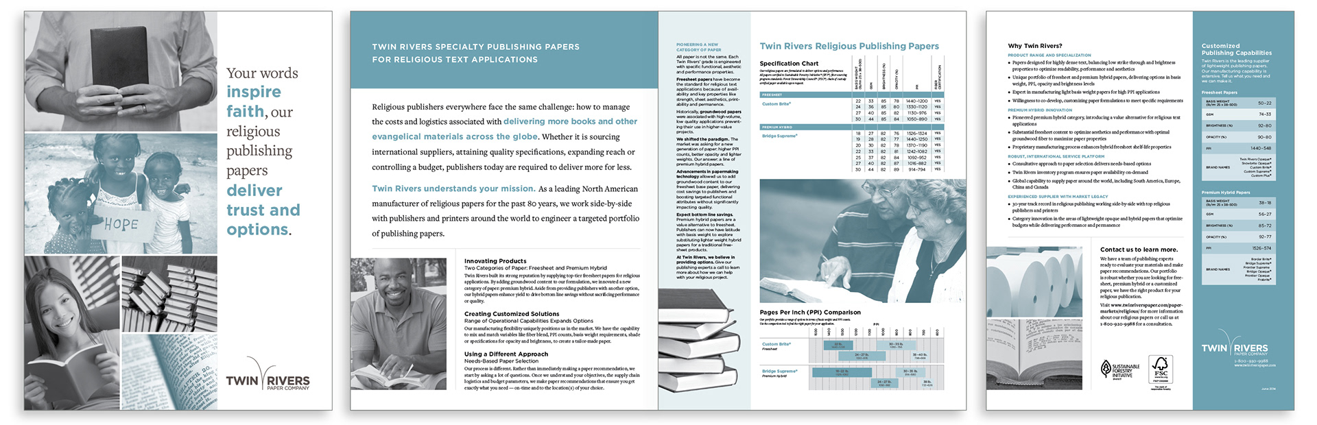 Brochure / Twin Rivers Paper Company
