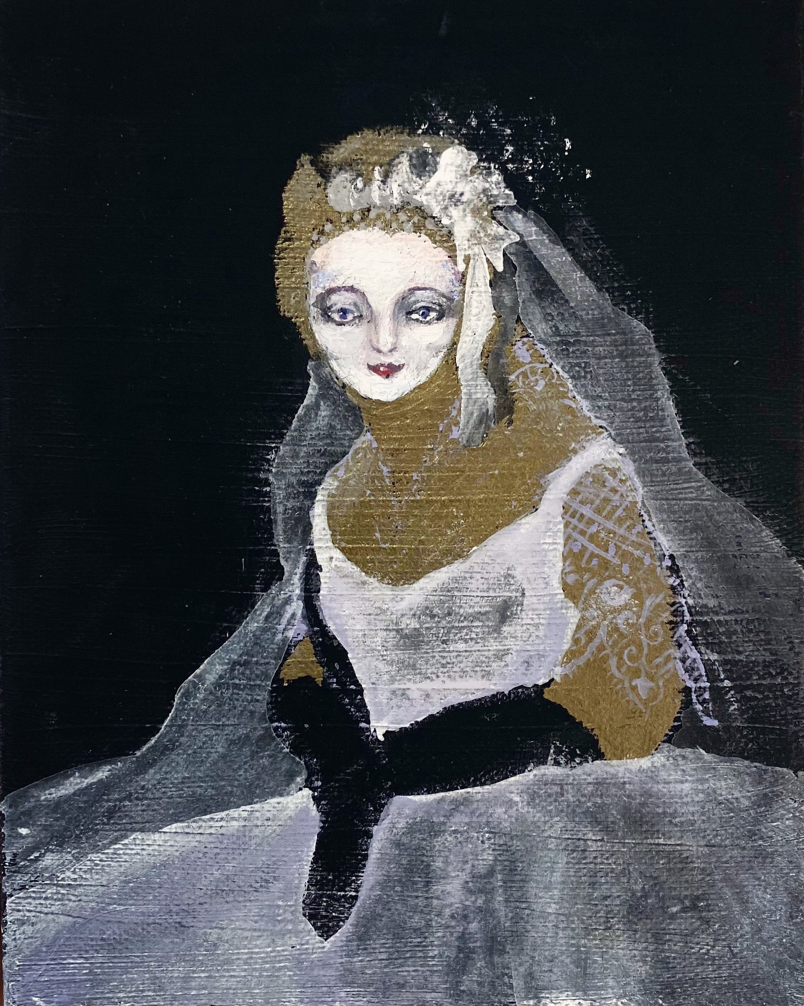 デビュタント（2022）アクリル、カンヴァス