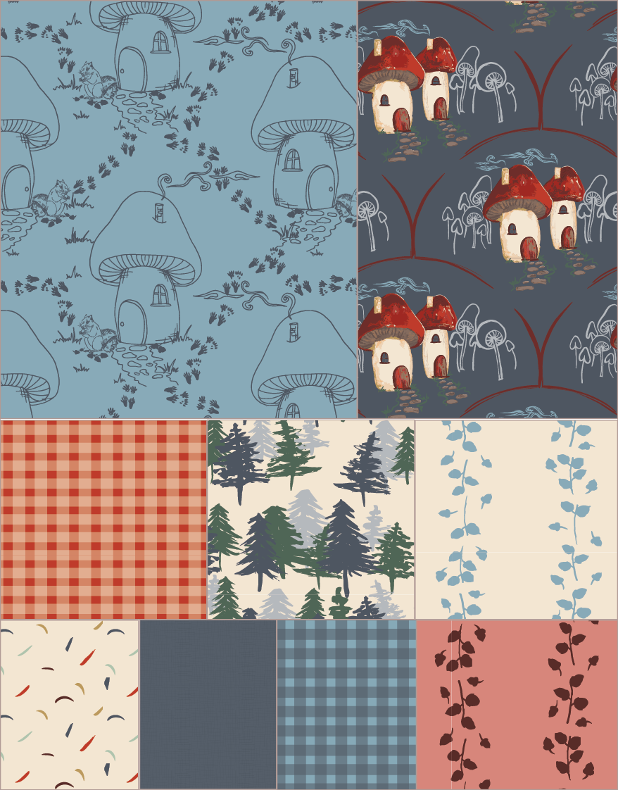 Dusk Fall Blue Palette