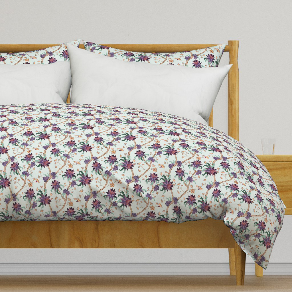 Wandering Blossom Chintz in Mint Drift