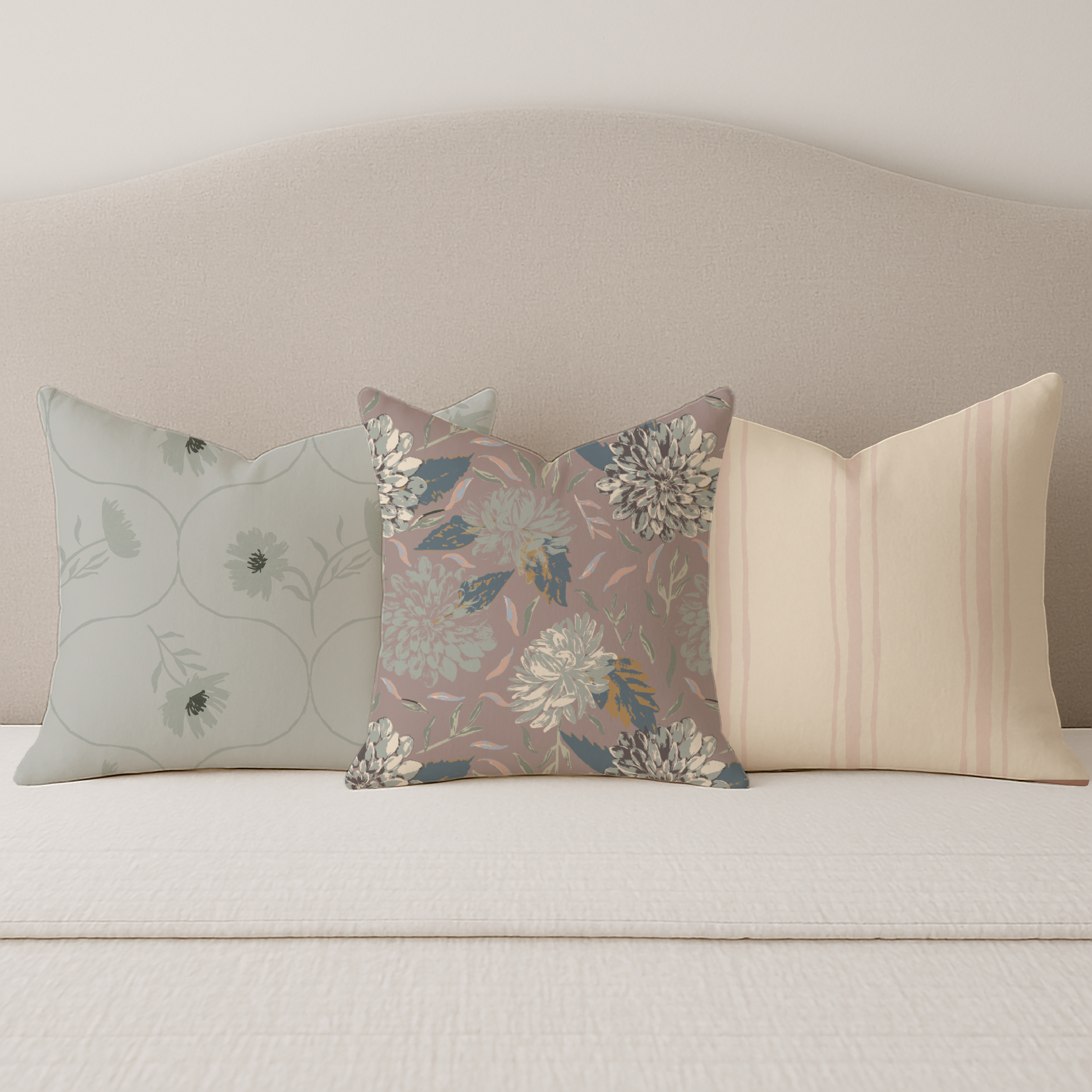 Where Dahlias Bloom in Dusty Mauve Palette