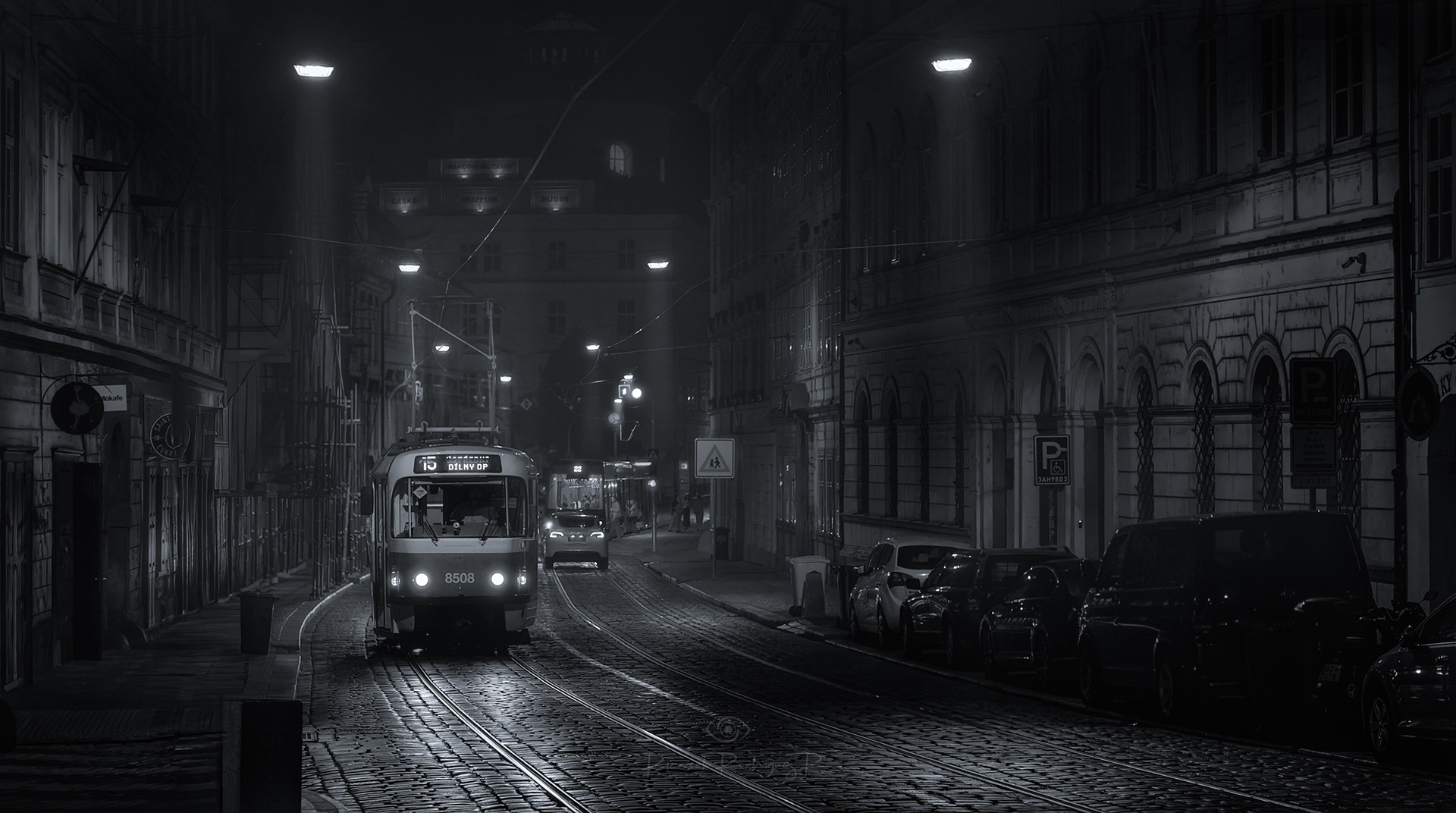 Malá Strana in BW