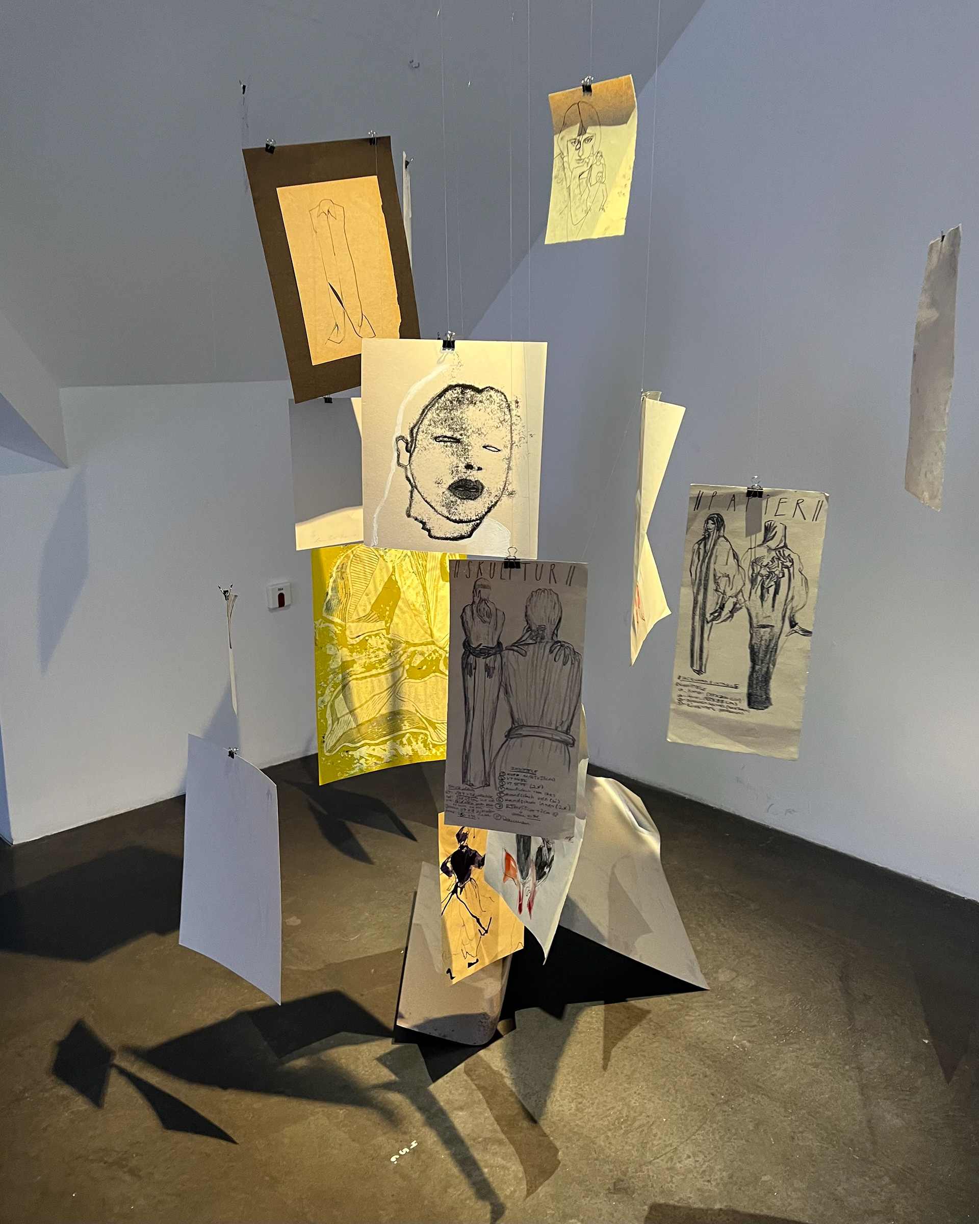 Drawings by Simon Büge, Marvin Mülleck & Margarita Volkov