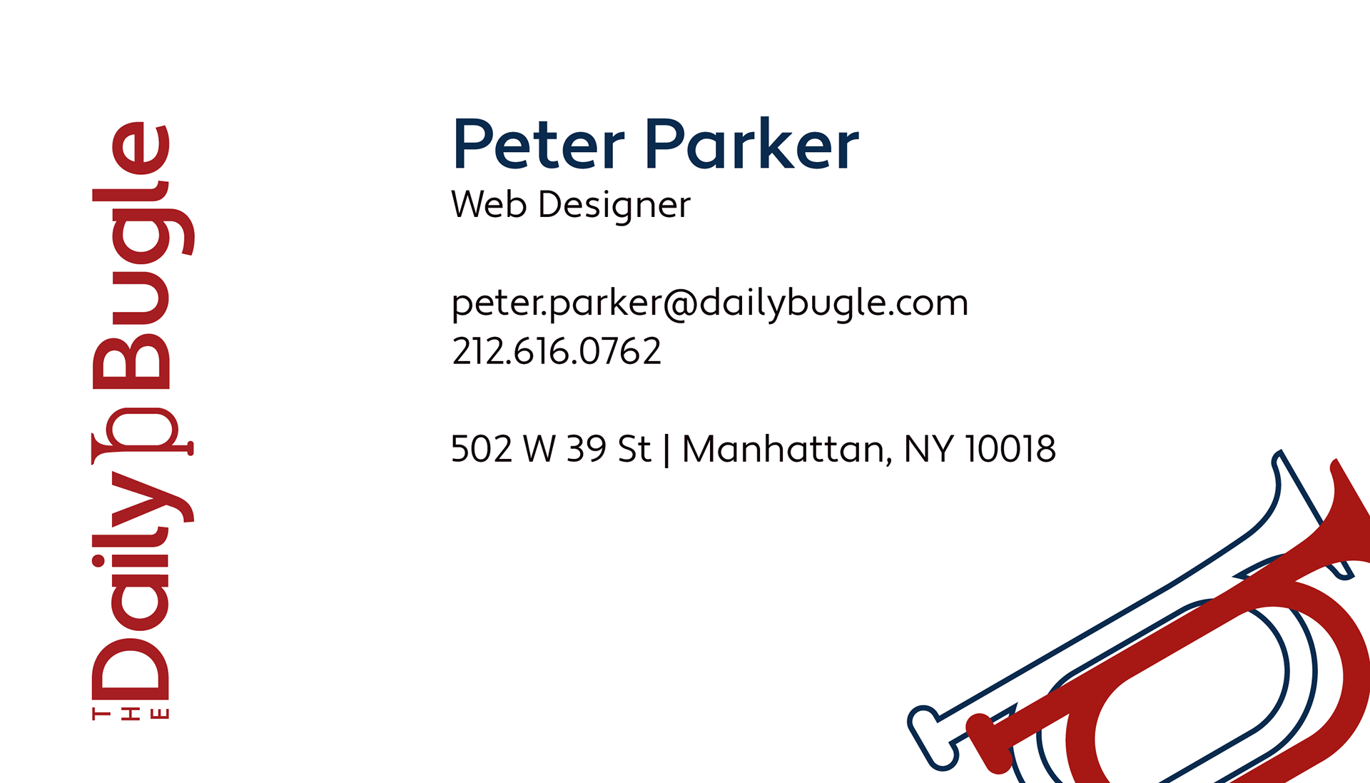 Front of card