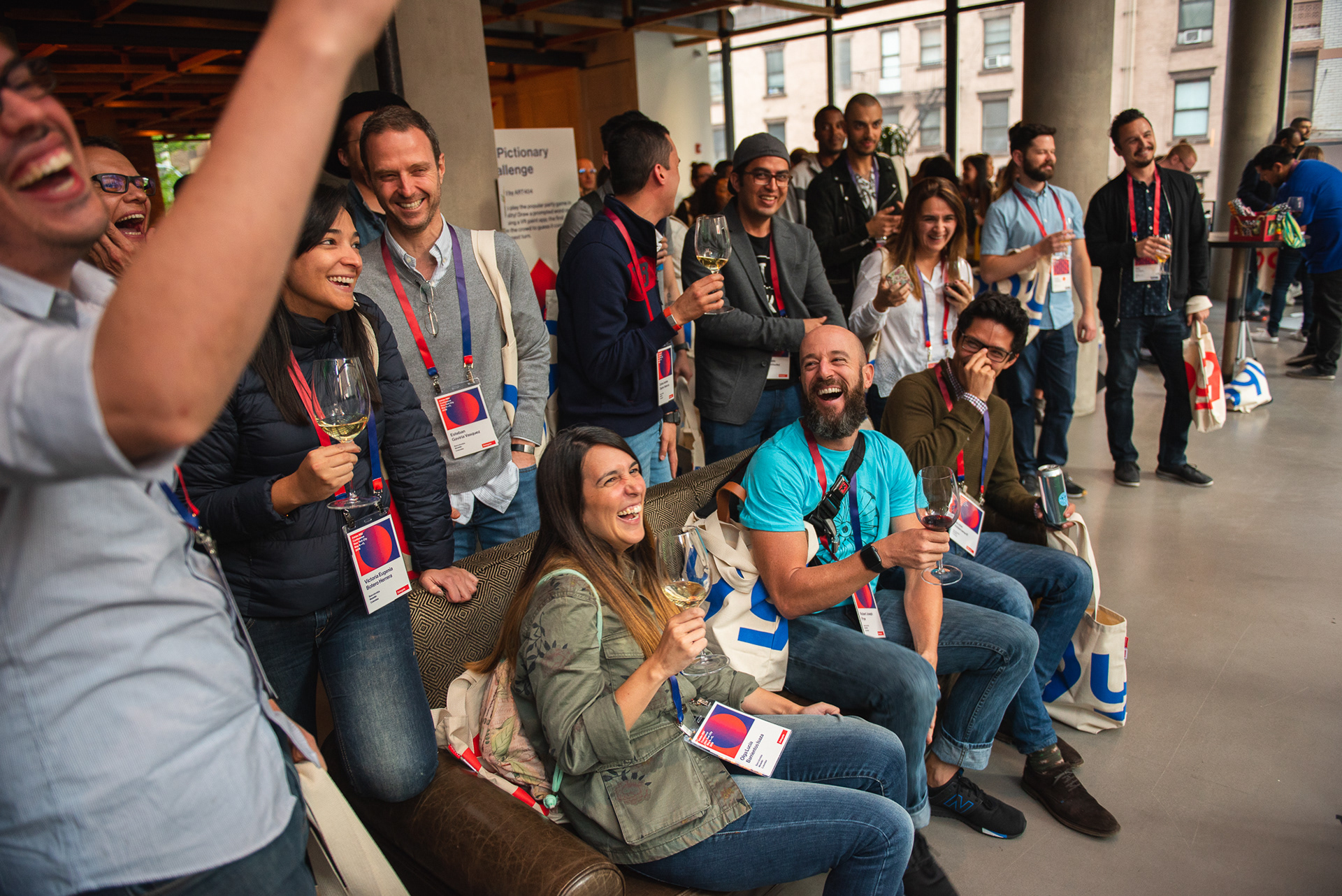 Guests at the Kickoff Party