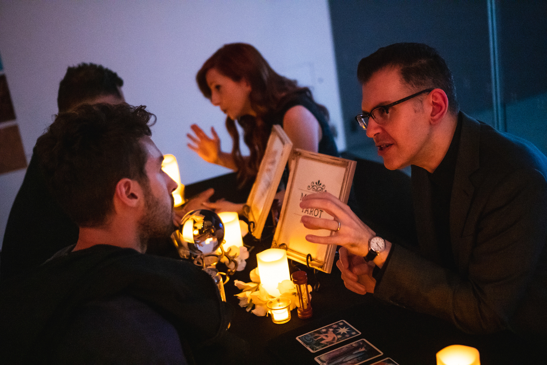 Palm and tarot readings at the MoMA Closing Party
