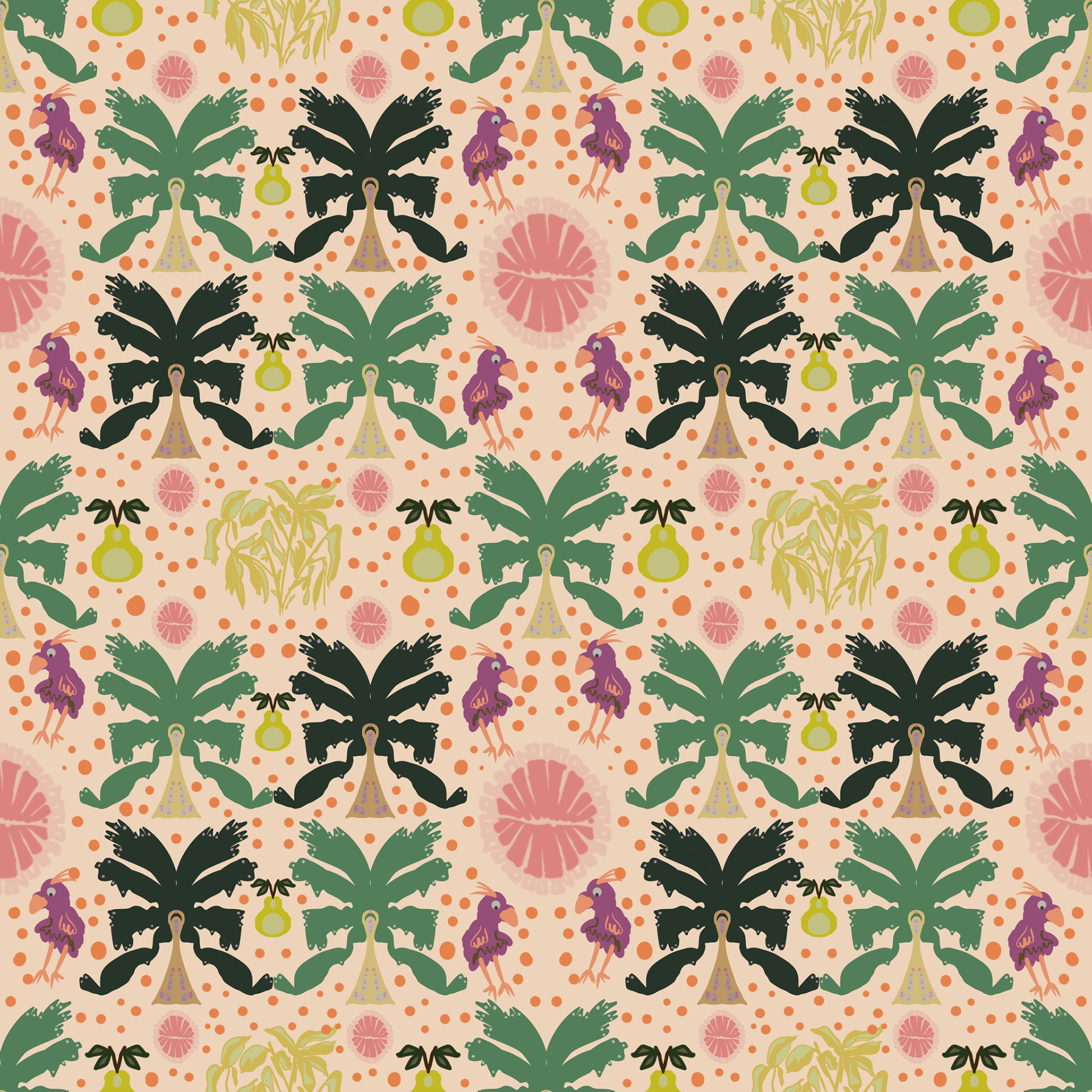 Parrot Dreams, Cream (JA272)