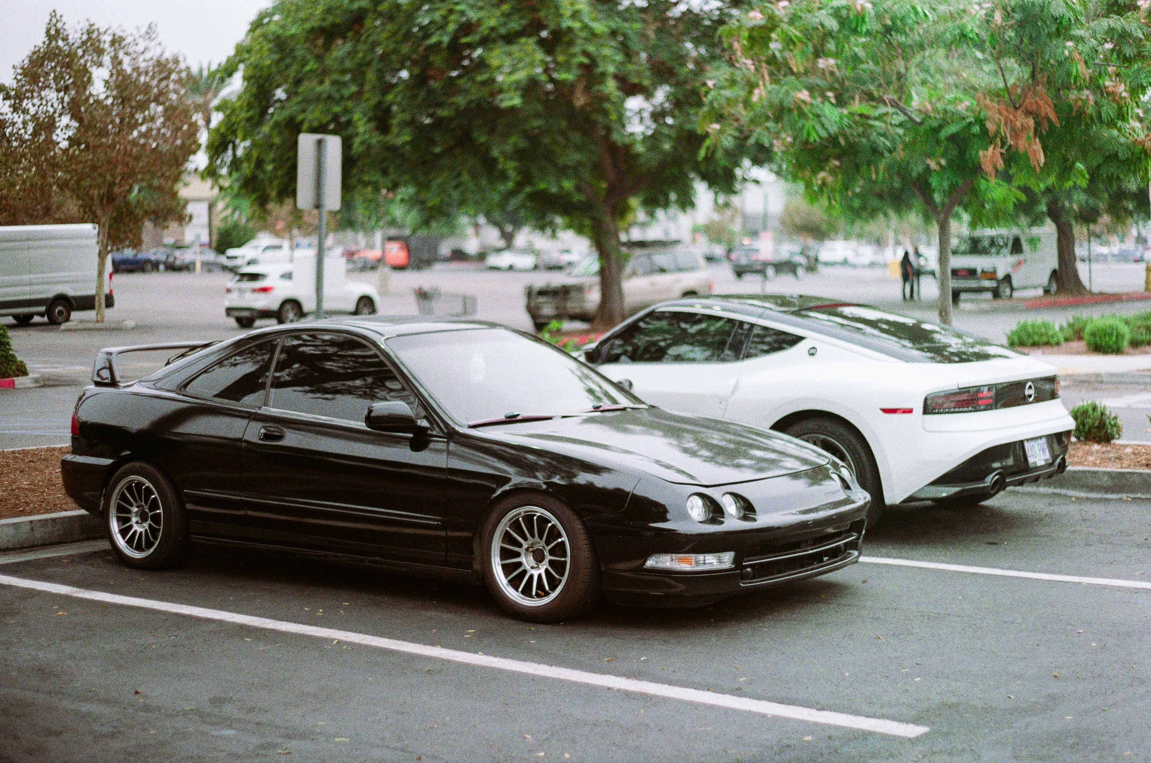 Japanese fastbacks, 30 years apart but true to design.