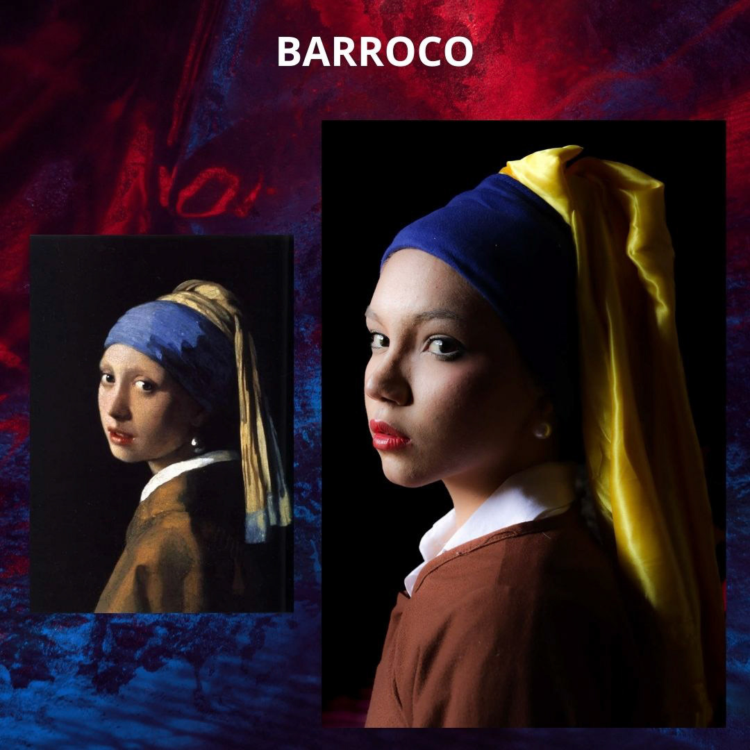 Releitura a partir da obra: Meisje met de parel [Moça com brinco de pérola], 1665 (Johannes Vermeer)