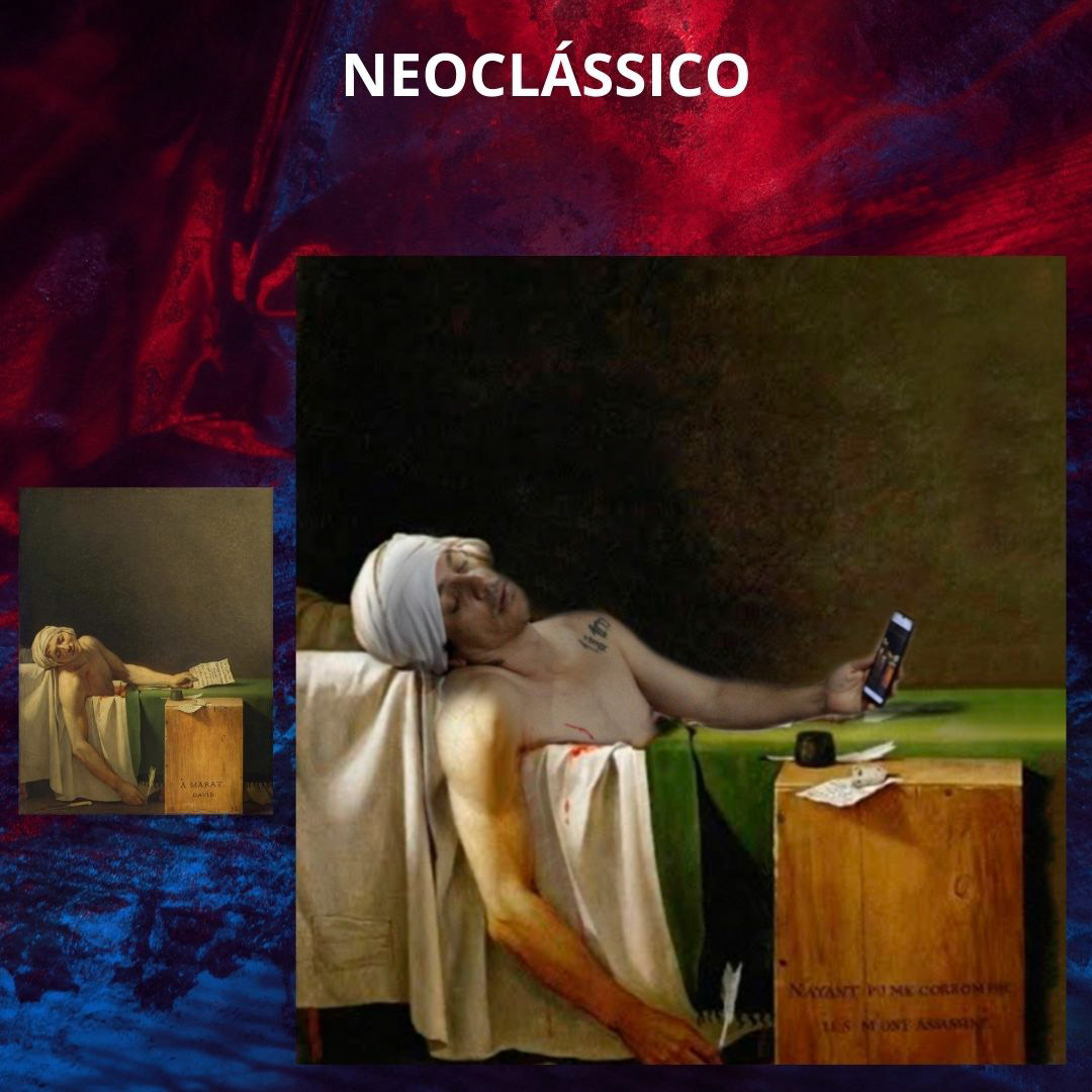 Releitura a partir da obra: A Morte de Marat, 1793 (Jacques-Louis David)