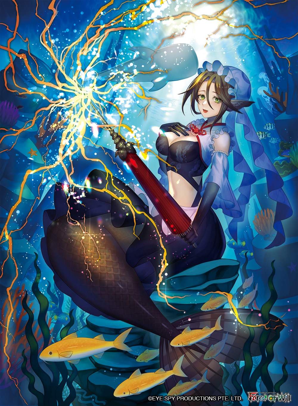 Lightning Rod Mermaid / Force of Will - Rebirth of Legend