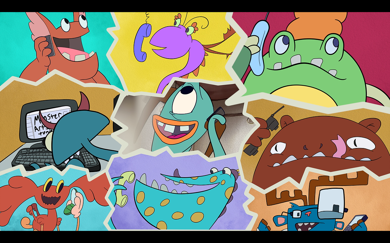 This is a frame from Museum of Monster Art