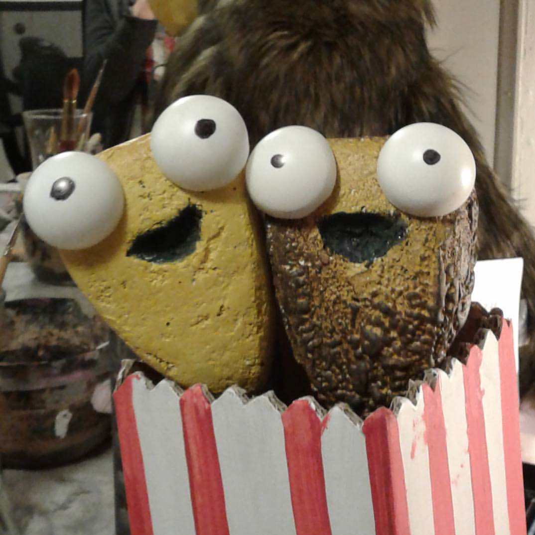 Popcorn puppet design for The Monkey and the Popcorn