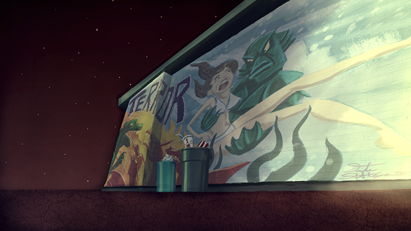 Mural design for Starlight, an Oscar short-listed animation