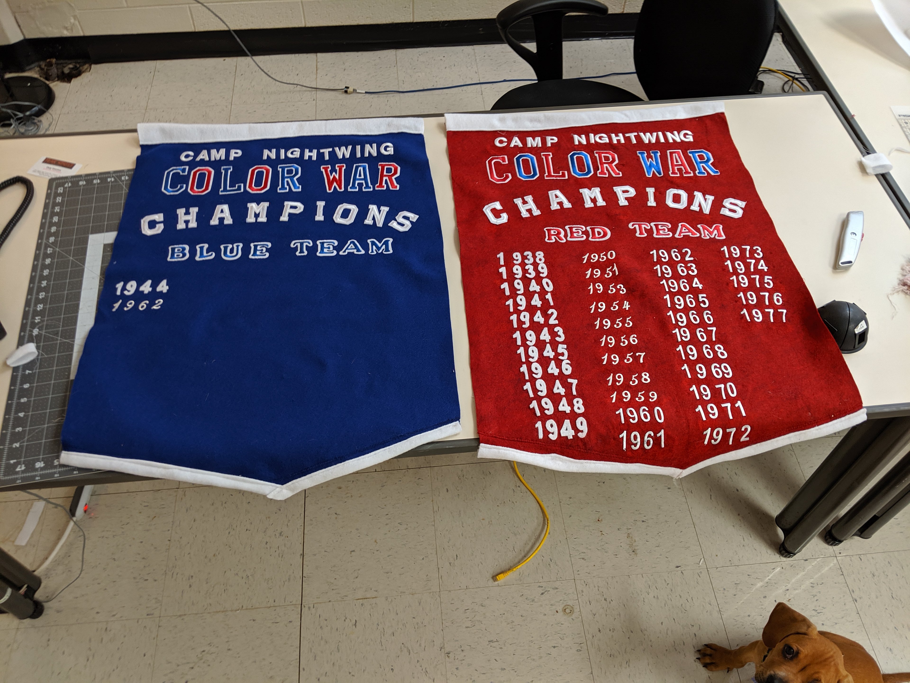 Custom Color War camp banners