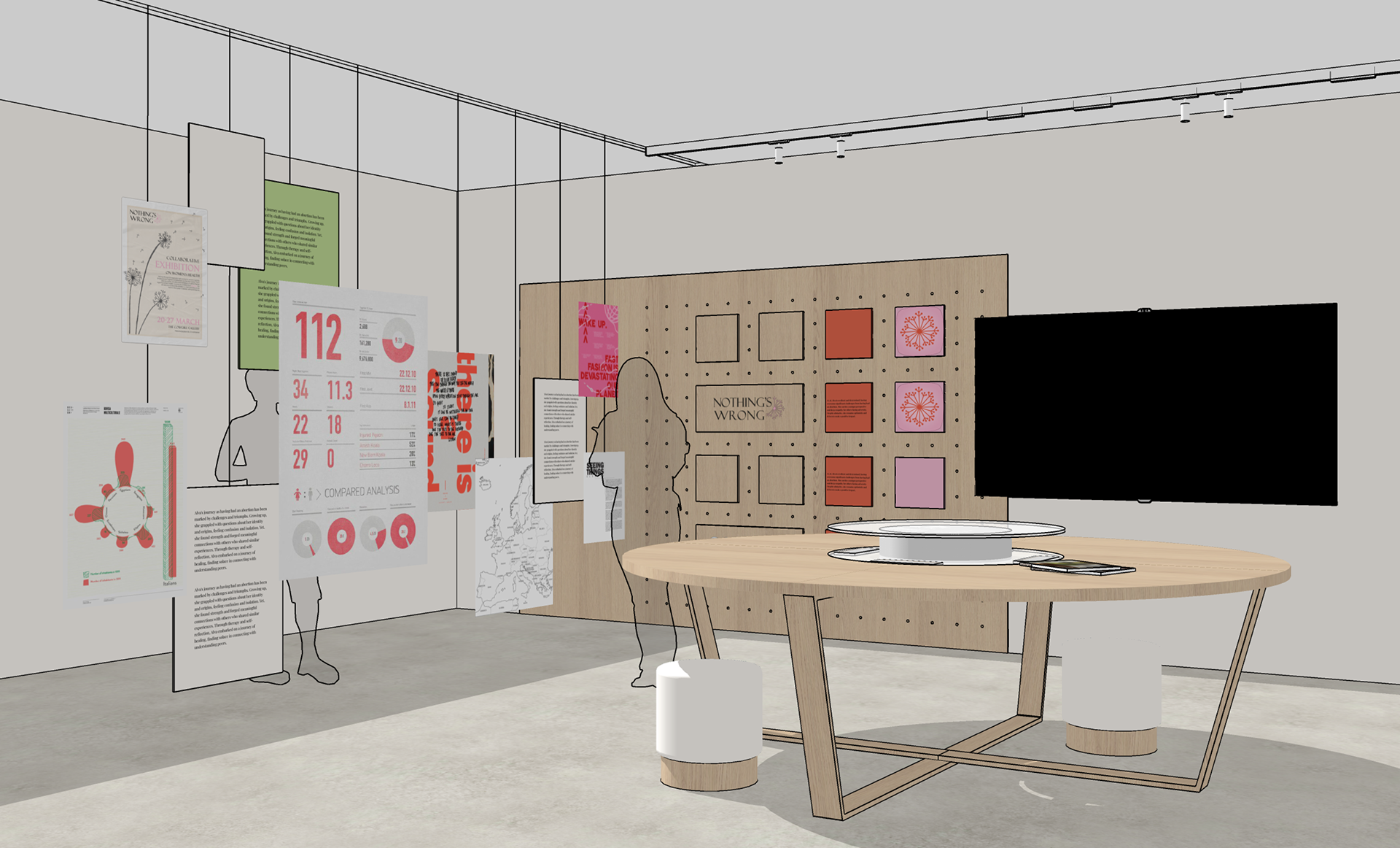 Physical exibition illustration by Julia Khabarova