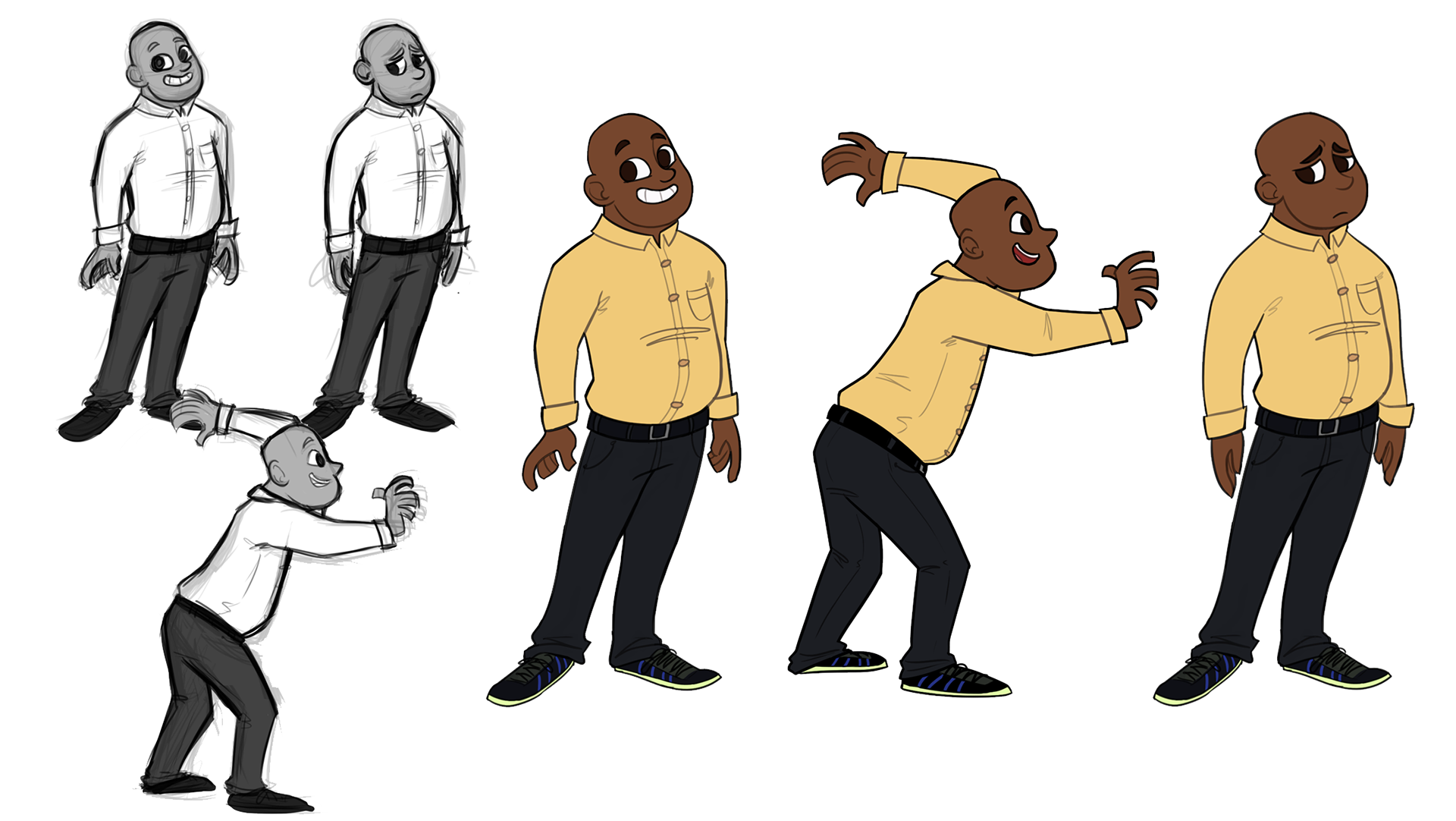 Character illustrations for an educational video (Commissioned by Hungry Dog Video)