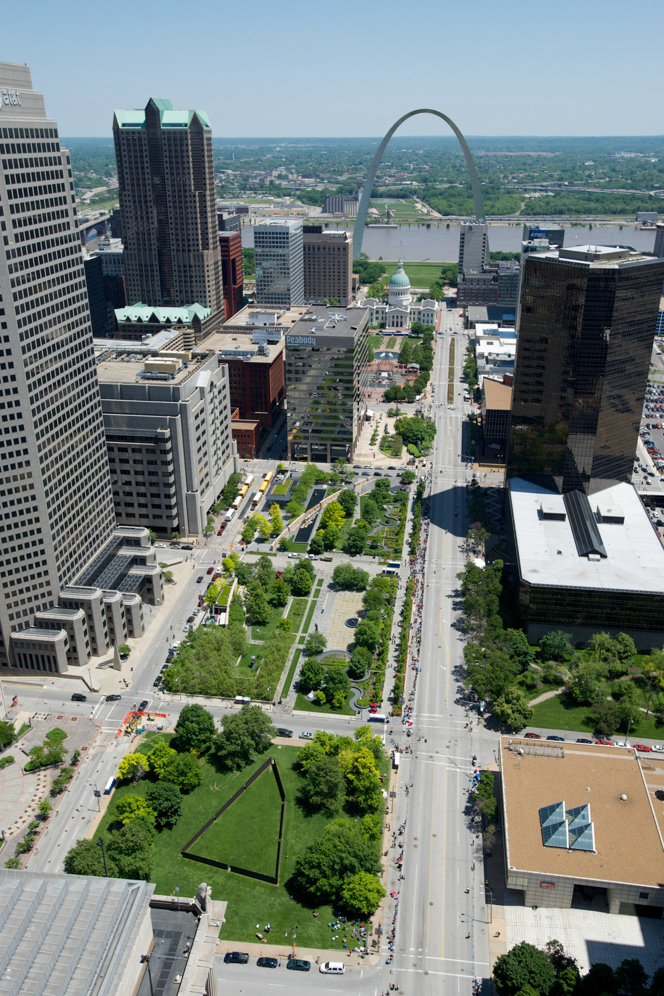 CityGarden in downtown St. Louis on May 18, 2014.