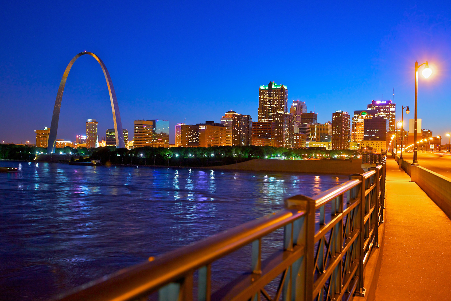 The Gateway Arch in St. Louis, Missouri on June 28, 2011.