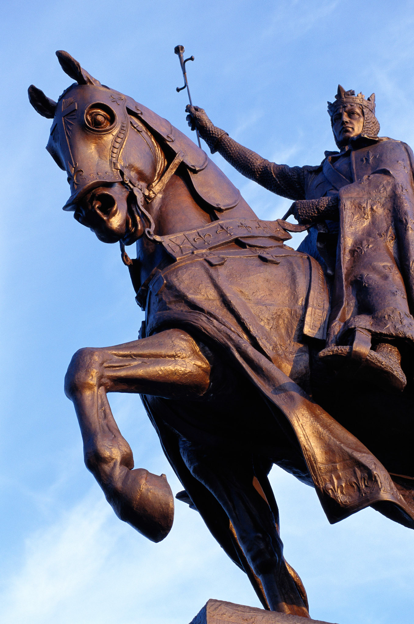 Forest Park's Statue of St. Louis outside of the St. Louis Art Museum.