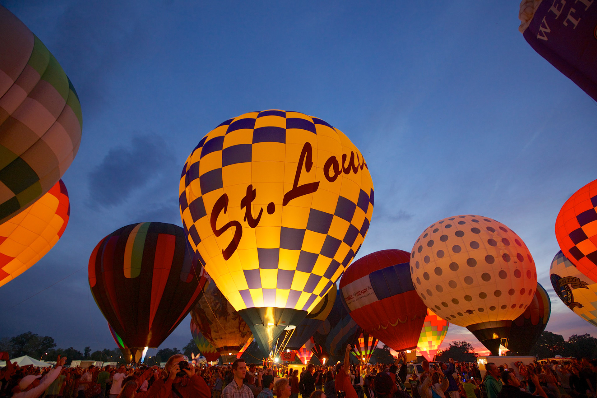 Forest Park Balloon Glow on September 14, 2012.