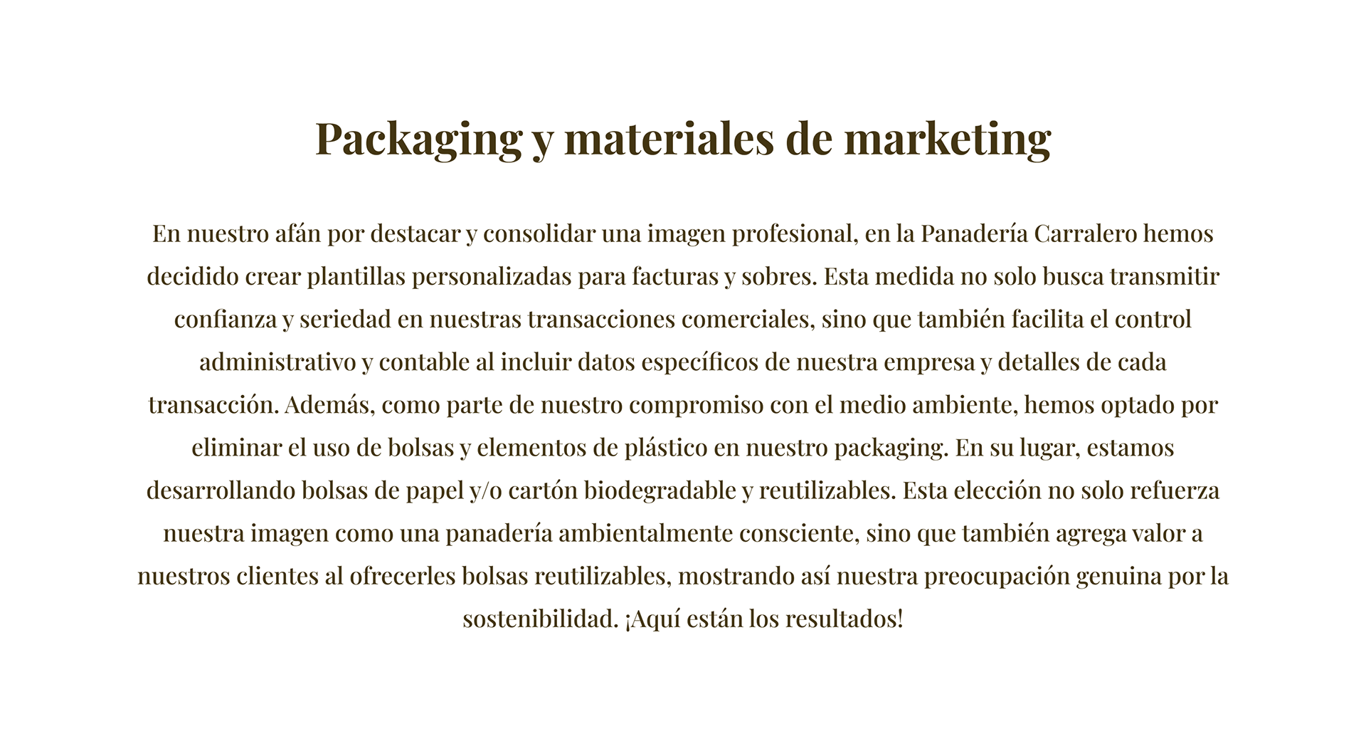 13. Packaging y materiales de marketing