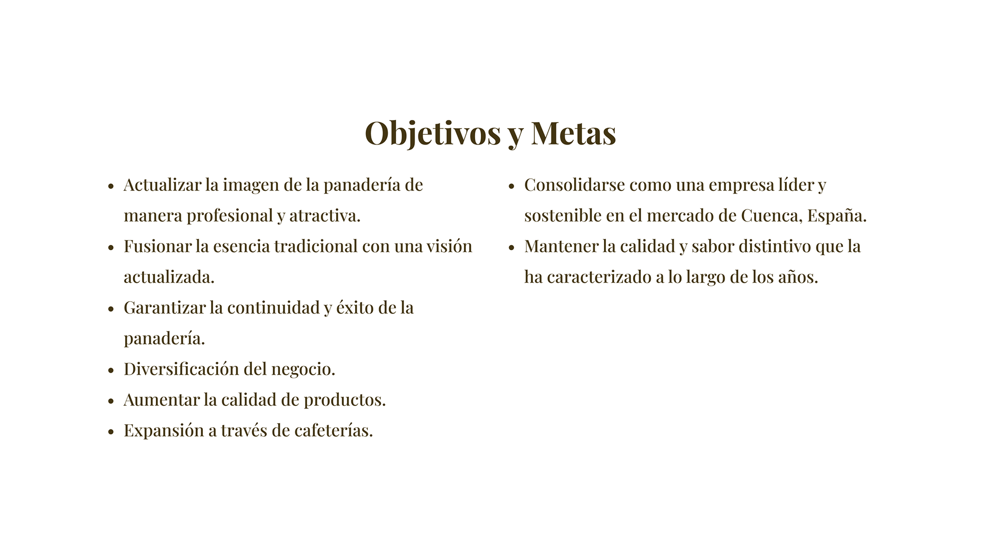 3. Objetivos y metas