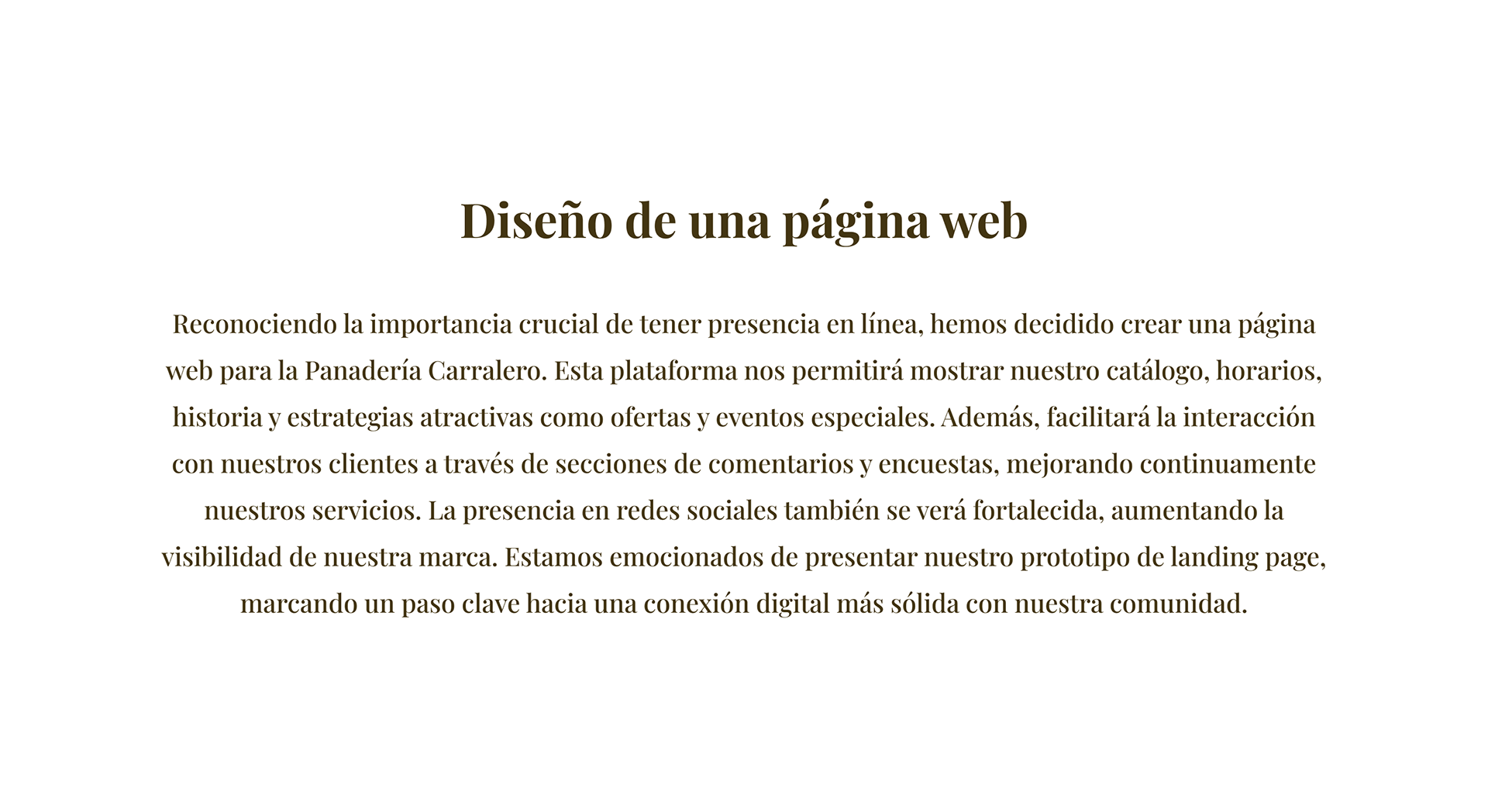 15. Diseño de la página web