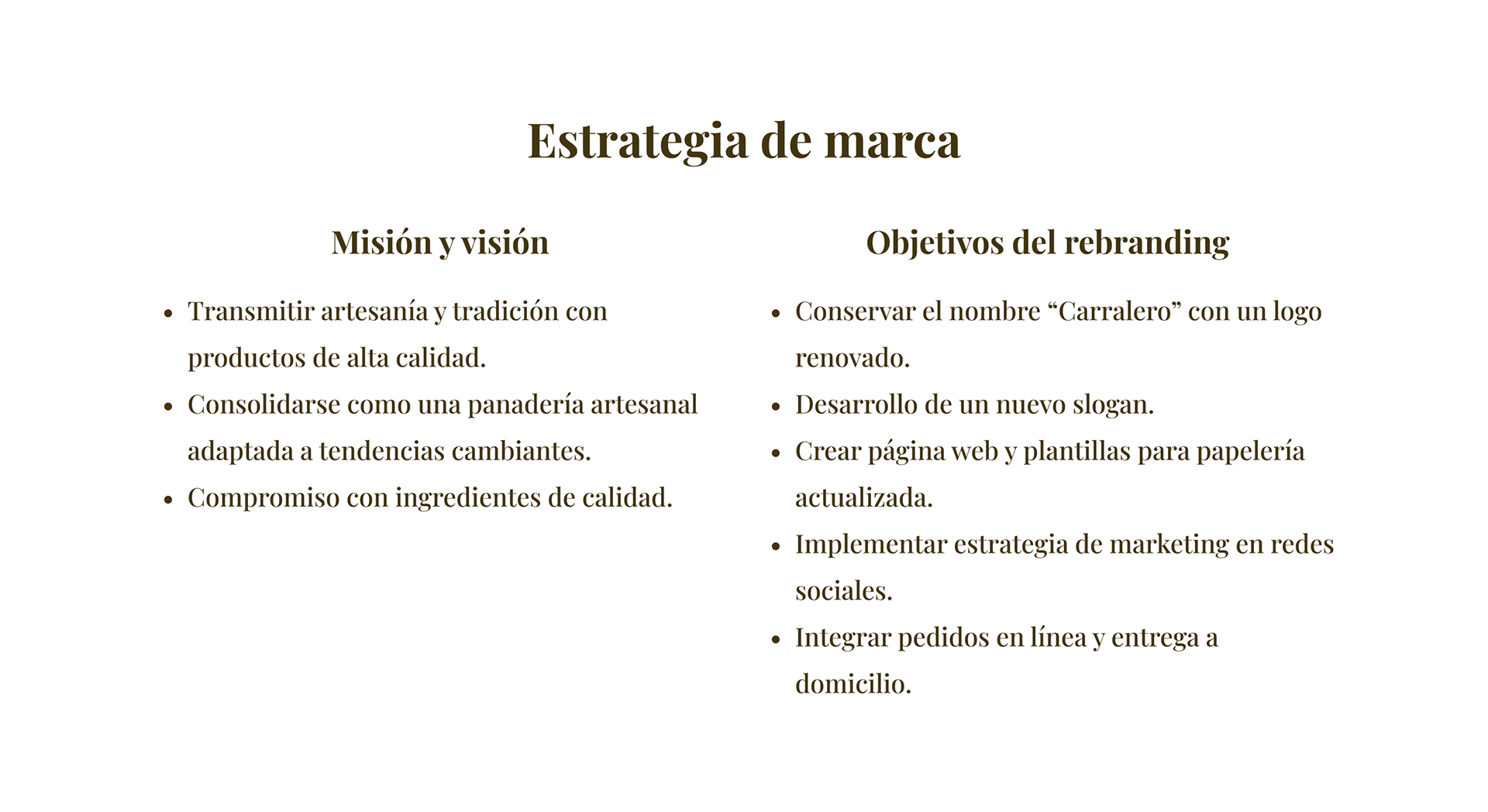7. Estrategia de marca