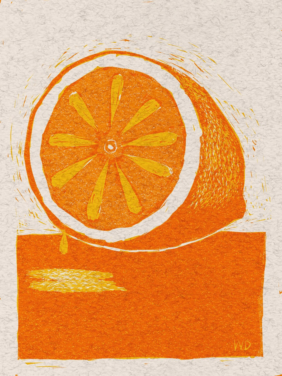 Digital "relief" print, 2022