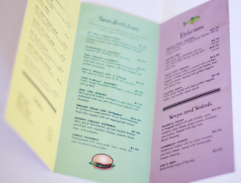 Trader Todd's Menu - Inside
