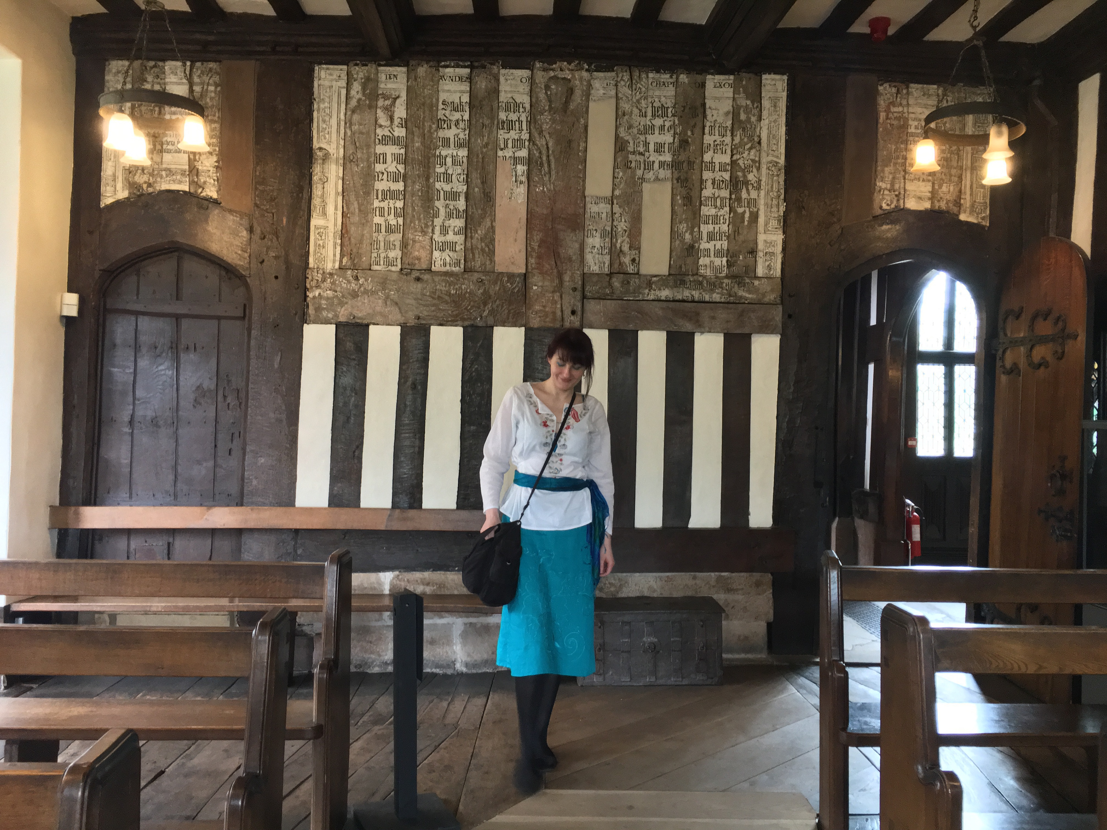 Me at Haddon Hall in Derbyshire, one of my favourite places on Earth