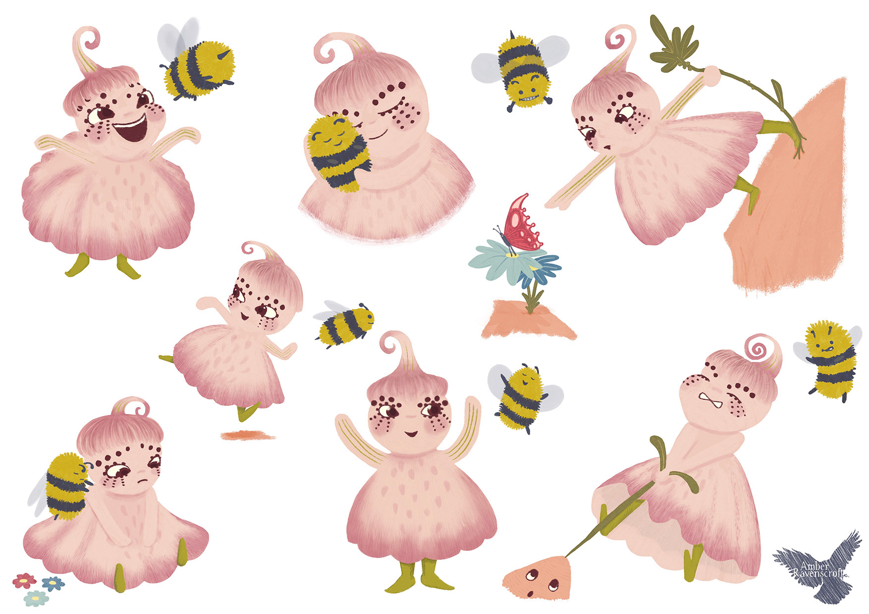 Minnie Fleur my Minnie is character for a story by Zoe Tucker. My Minnie is a flower who has a pet bee, called Teddy