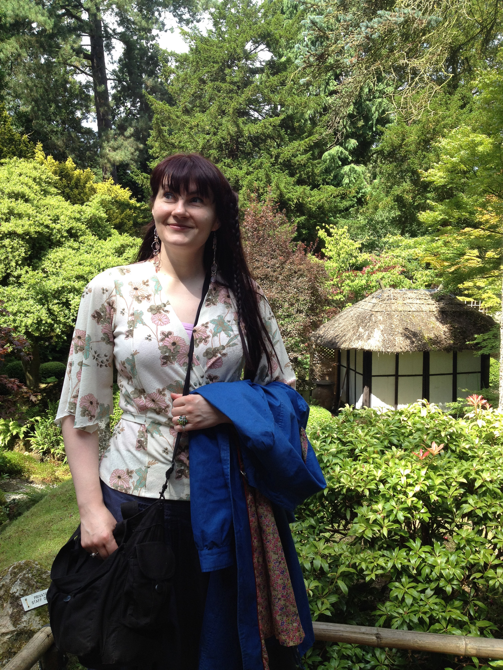 Hi! Me in a Japanese-style garden