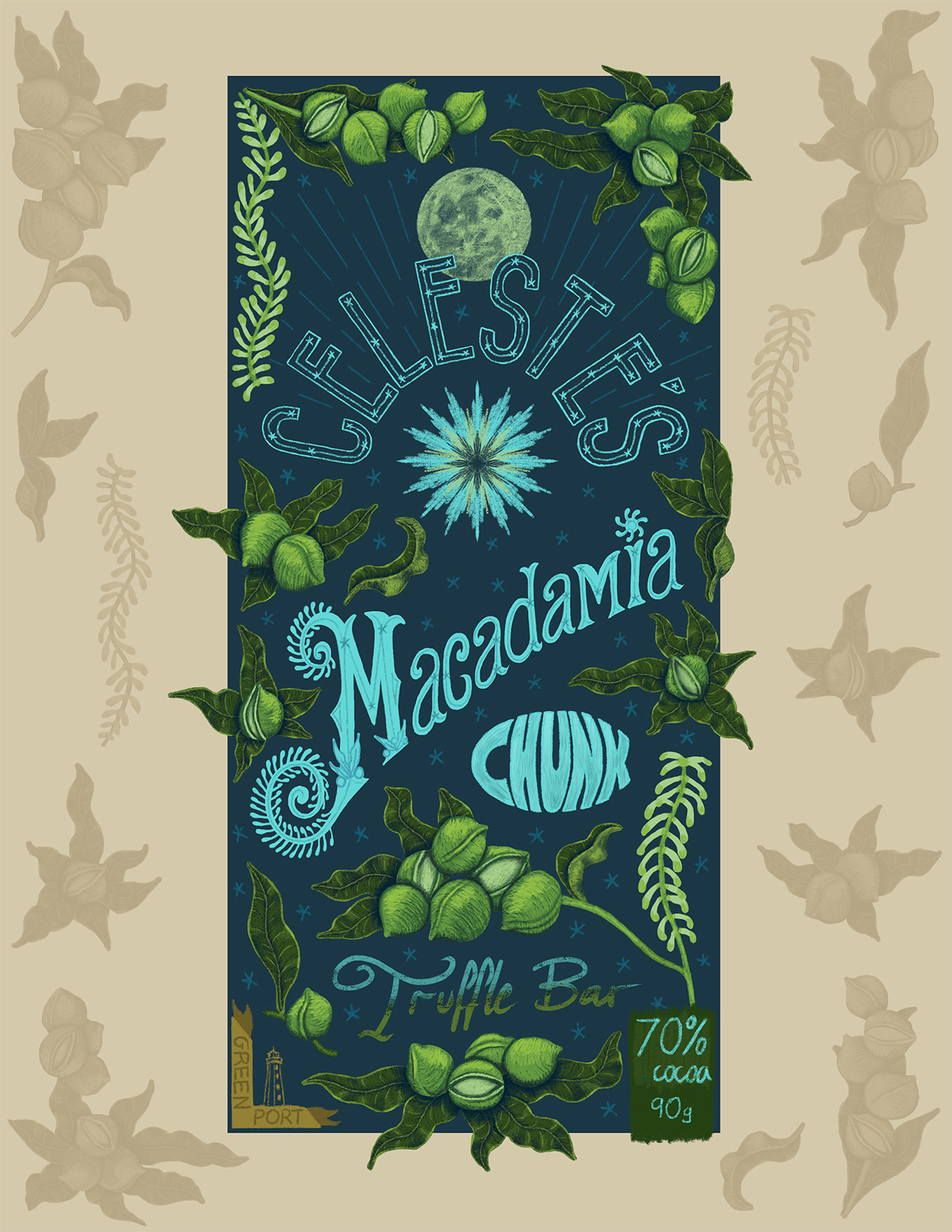 Chocolate bar package design 